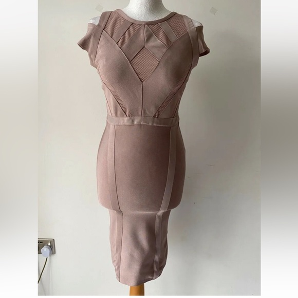WOW couture Dresses & Skirts - WOW Couture Blush Pink Bodycon Dress Size M 10 Bandage